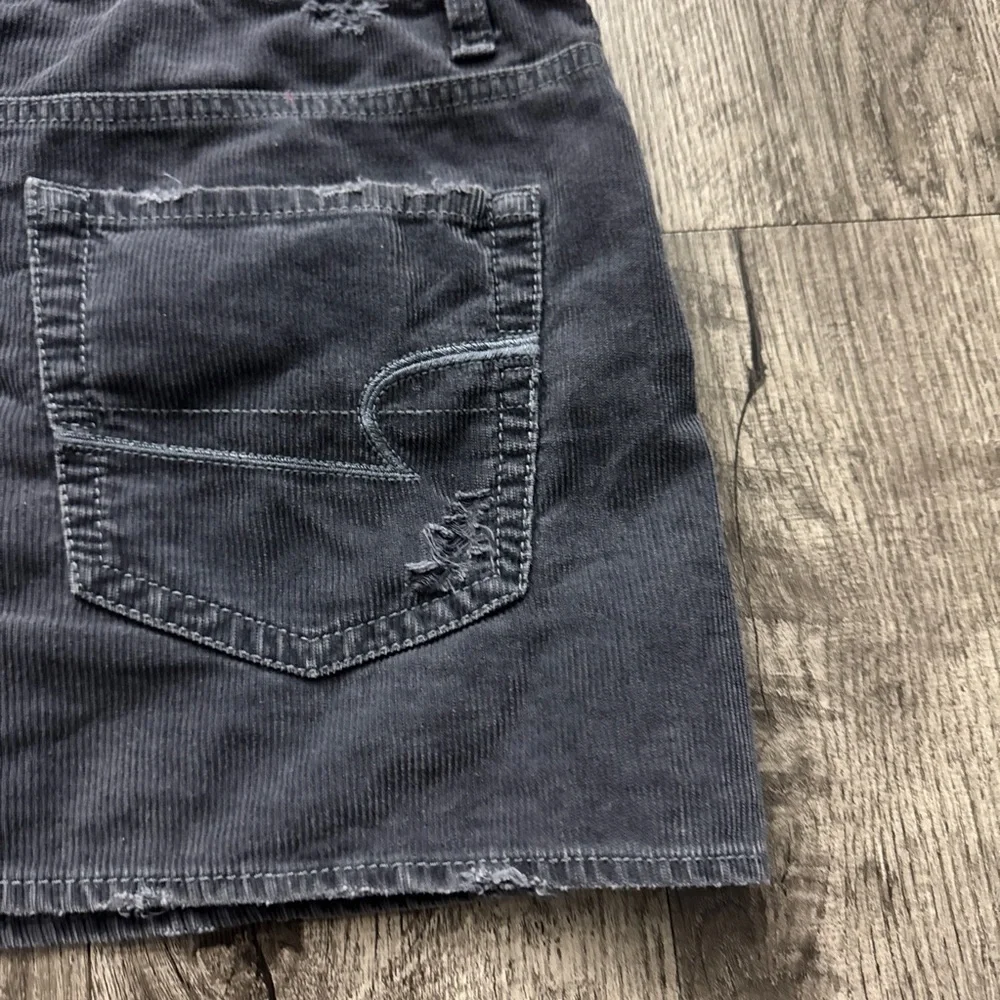 Vintage Y2K American Eagle Corduroy Mini Skirt Distressed
